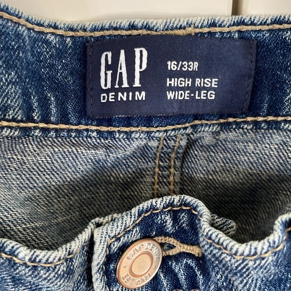 Gap High Rise Wide Leg Jeans - Picture 3 of 7